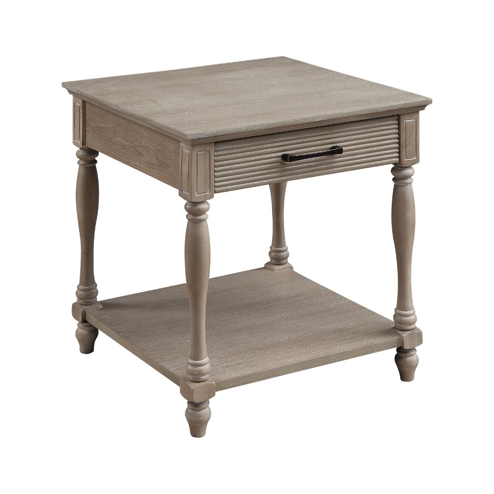 Ariolo Weathered Oak Finish End Table