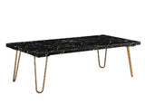 Telestis Black Marble & Gold Coffee Table