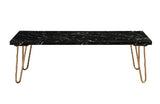 Telestis Black Marble & Gold Coffee Table