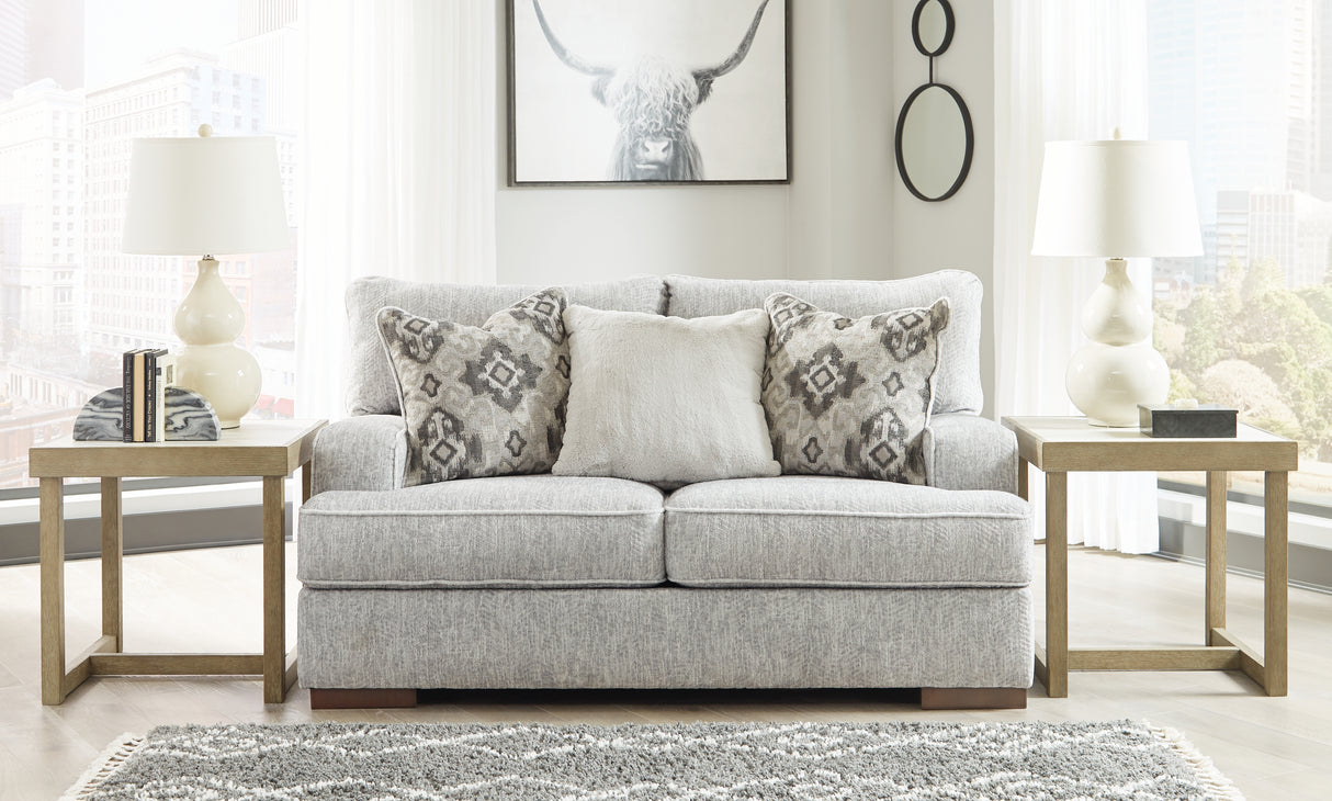 Mercado Pewter Loveseat