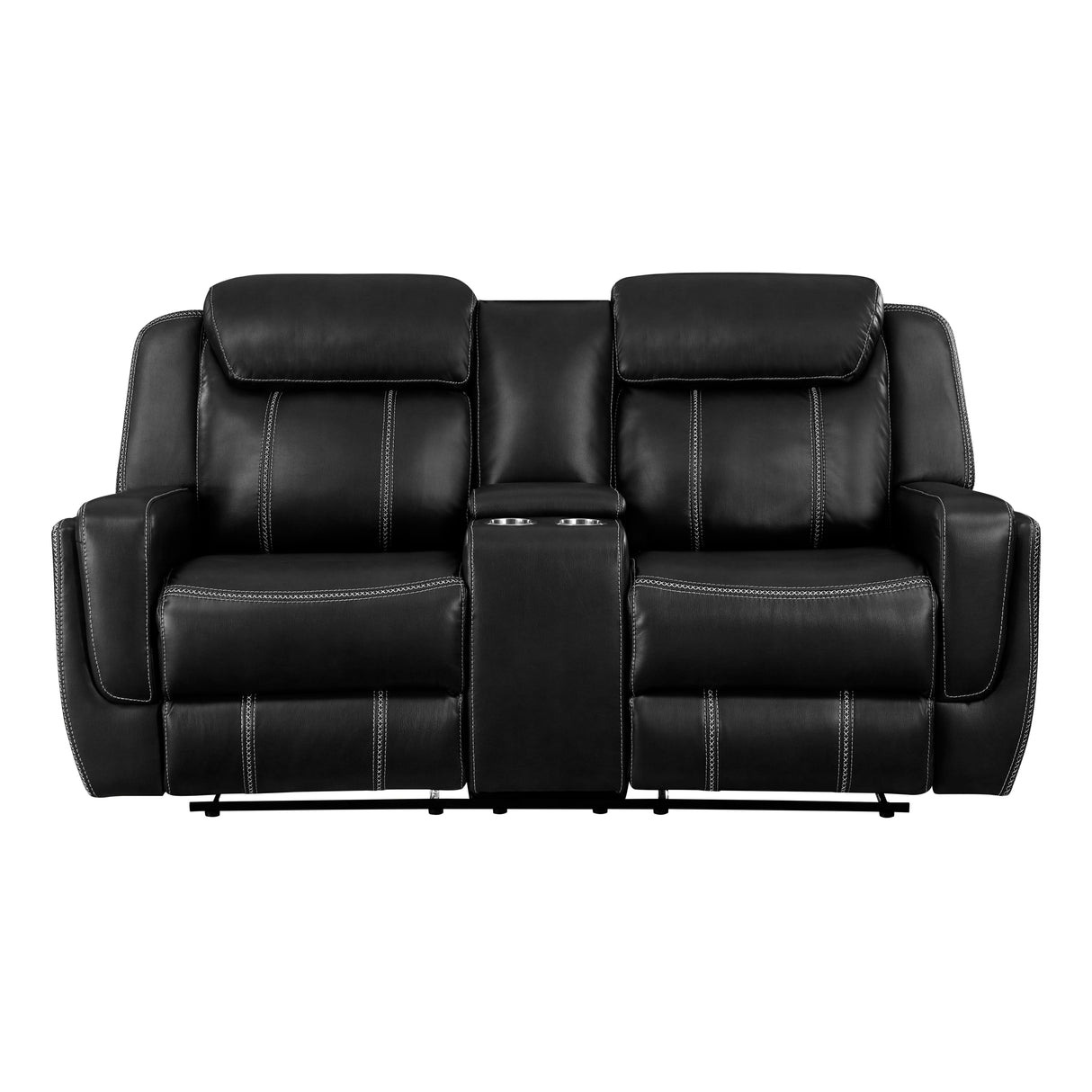 Double Reclining Love Seat With Center Console, Receptacles And Usb Ports