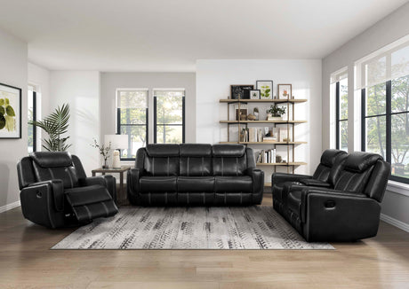 Double Reclining Sofa With Center Drop-Down Cup Holders,Storage Pouch, Receptacles And Usb Ports