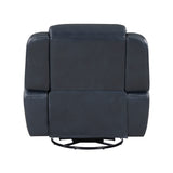 Littleton Blue Swivel Glider Reclining Chair