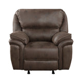 Proctor Brown Microfiber Rocker Reclining Chair