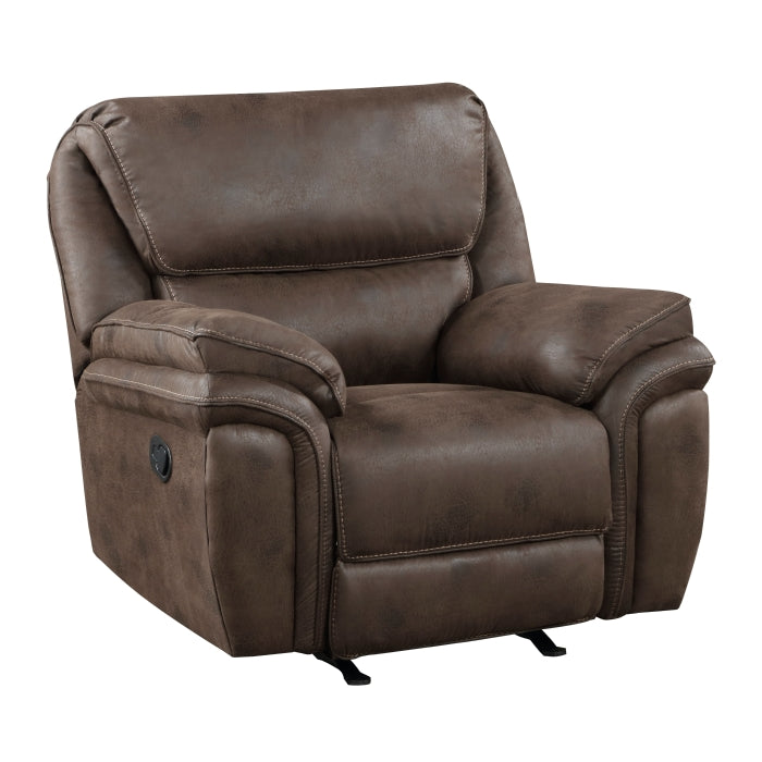 Proctor Brown Microfiber Rocker Reclining Chair