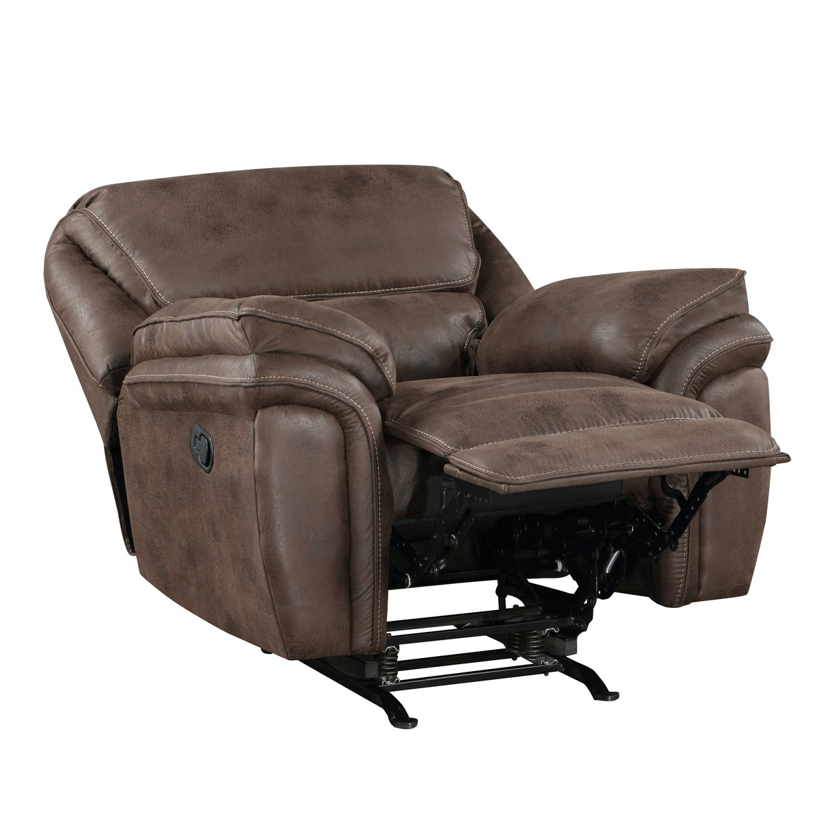 Proctor Brown Microfiber Rocker Reclining Chair