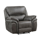 Proctor Gray Microfiber Power Reclining Chair