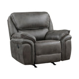 Proctor Gray Microfiber Rocker Reclining Chair