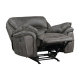 Proctor Gray Microfiber Rocker Reclining Chair