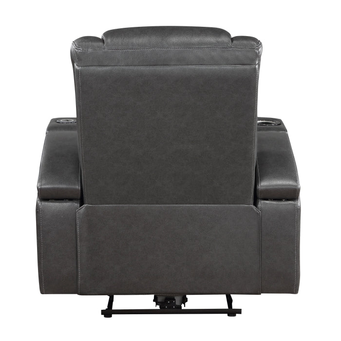 Turbo Power Reclining Chair With Wireless Charger, Cooling Cup-Holder, Storage Arms, Speakers, Led Light And Usb Port