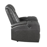 Turbo Power Reclining Chair With Wireless Charger, Cooling Cup-Holder, Storage Arms, Speakers, Led Light And Usb Port