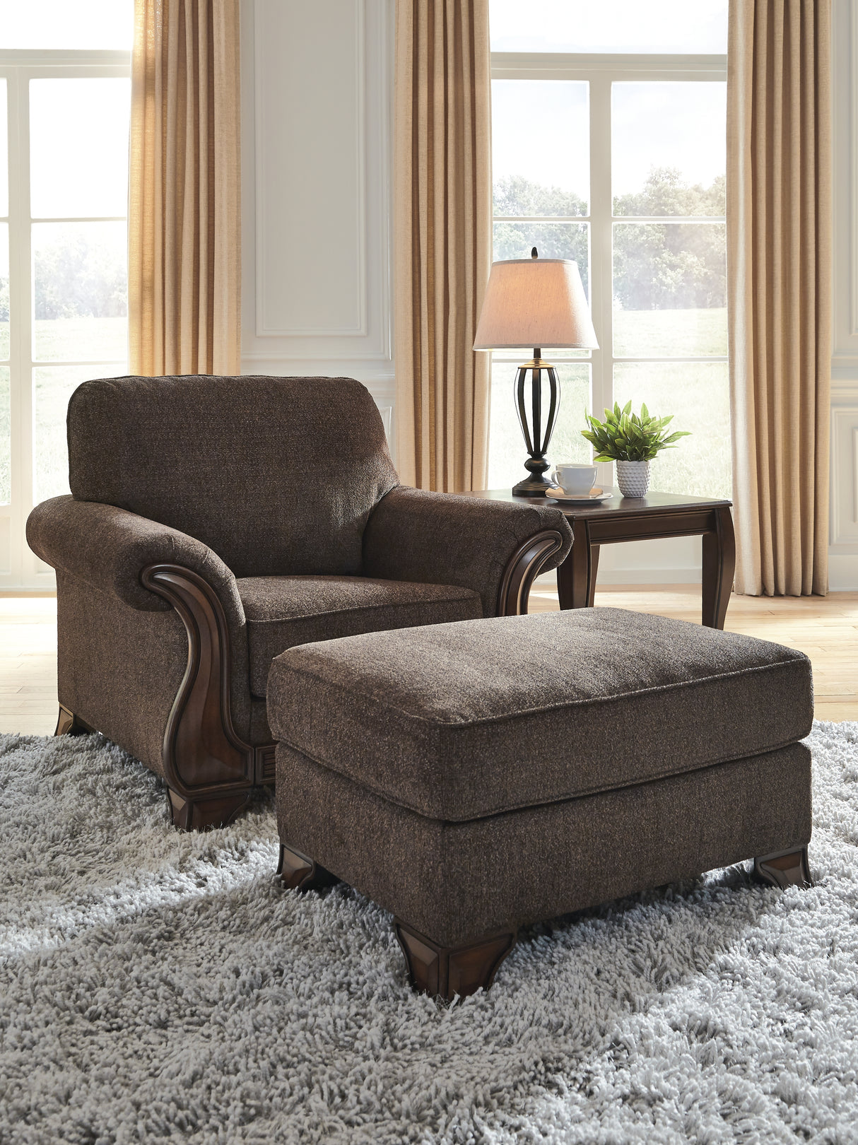 Miltonwood Chair and Ottoman