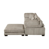 4-Piece Modular Sectional With Ottoman