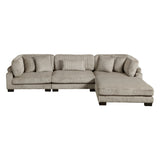 4-Piece Modular Sectional With Ottoman