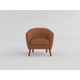 Cutler Rust-Hued Accent Chair