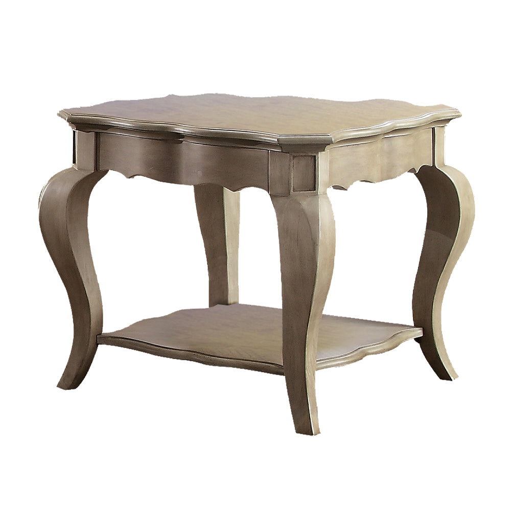 Chelmsford Antique Taupe Finish End Table