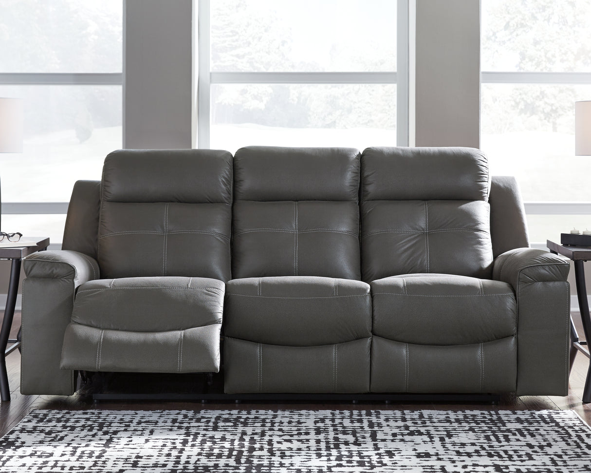 Jesolo Dark Gray Reclining Sofa