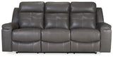 Jesolo Dark Gray Reclining Sofa