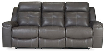 Jesolo Dark Gray Reclining Sofa