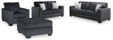 Altari Queen Sofa Sleeper, Loveseat, Chair and Oversized Ottoman