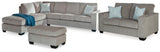 Altari 2-Piece Sectional with Chaise, Loveseat and Ottoman