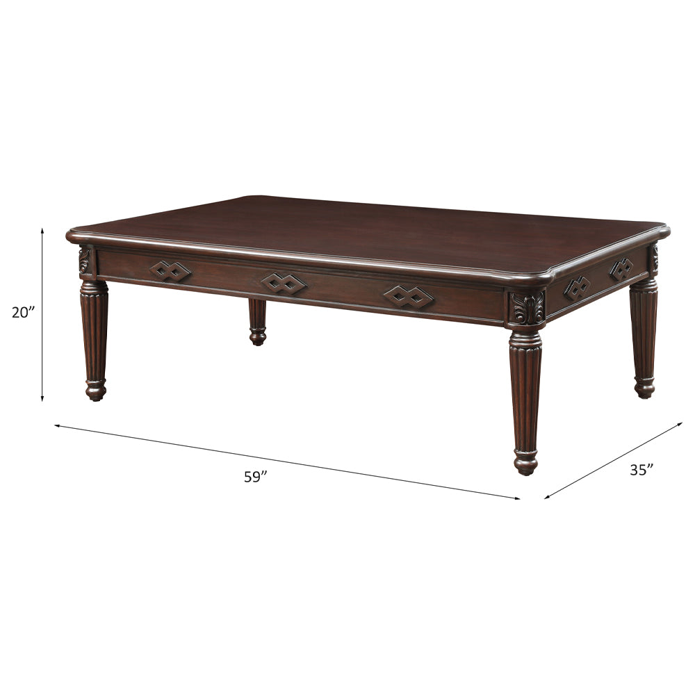 Chateau Espresso Finish De Ville Coffee Table