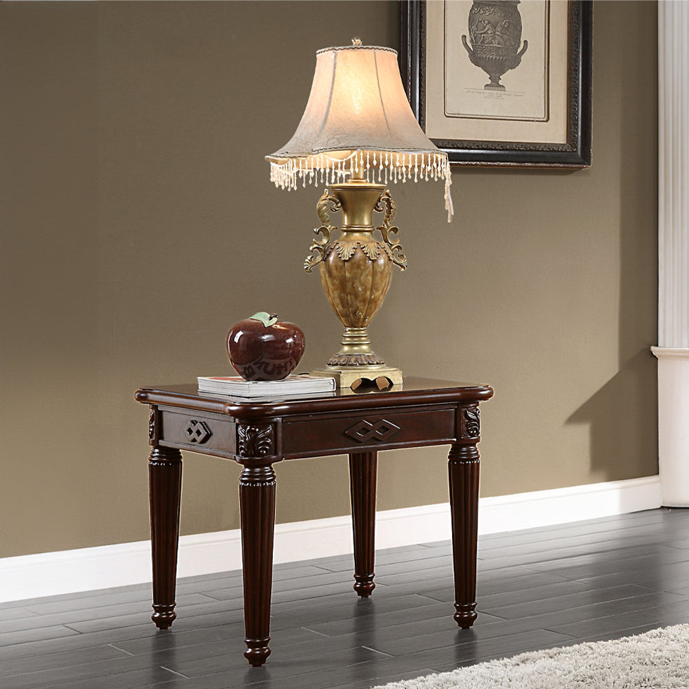 Chateau Espresso Finish De Ville End Table