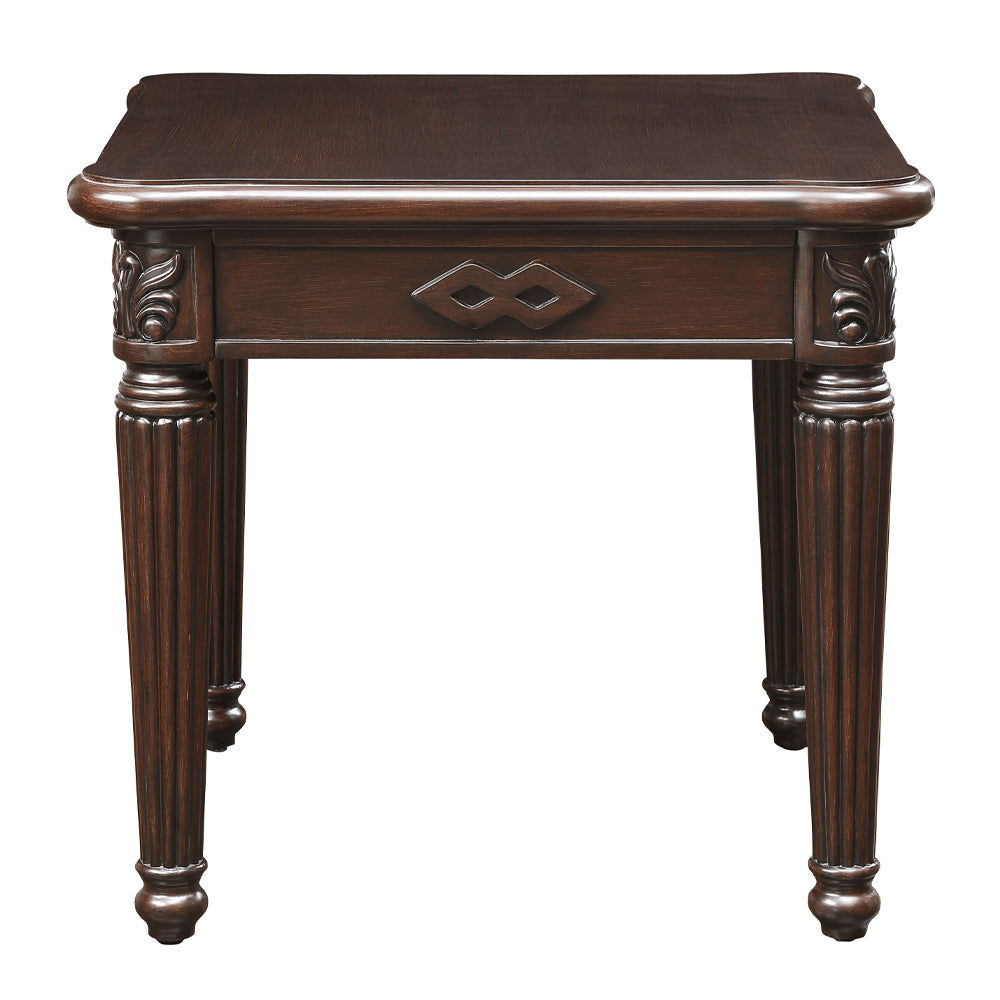 Chateau Espresso Finish De Ville End Table