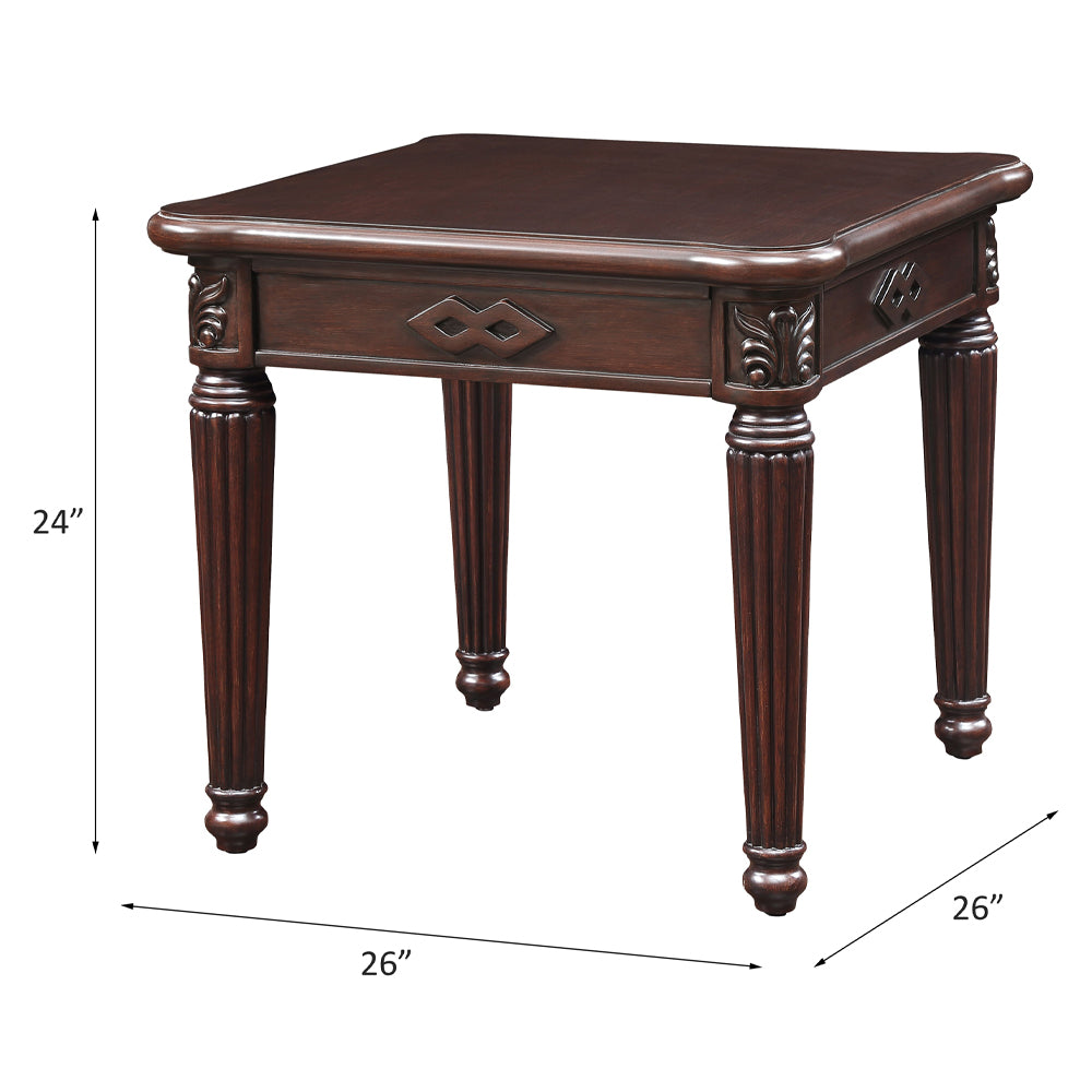 Chateau Espresso Finish De Ville End Table