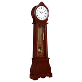 Narcissa Grandfather Clock With Chime Brown Red