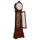 Narcissa Grandfather Clock With Chime Brown Red