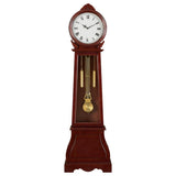 Narcissa Grandfather Clock With Chime Brown Red