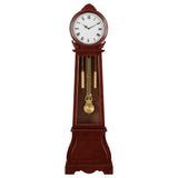 Narcissa Grandfather Clock With Chime Brown Red