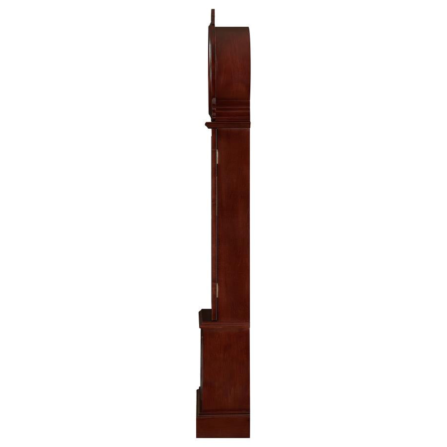 Narcissa Grandfather Clock With Chime Brown Red