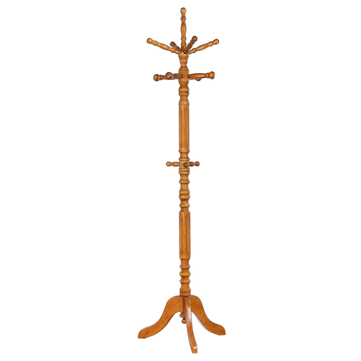 Achelle Coat Rack With 11 Hooks Golden Brown