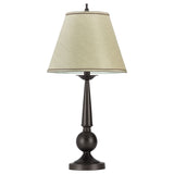 Ochanko Cone Shade Table Lamps Bronze And Beige (Set Of 2)