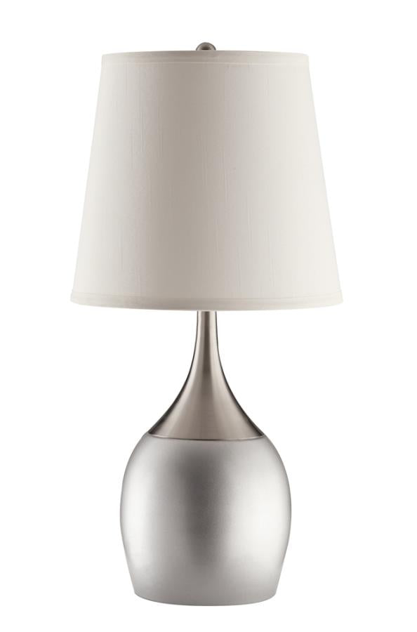 Tenya Empire Shade Table Lamps Silver And Chrome (Set Of 2)