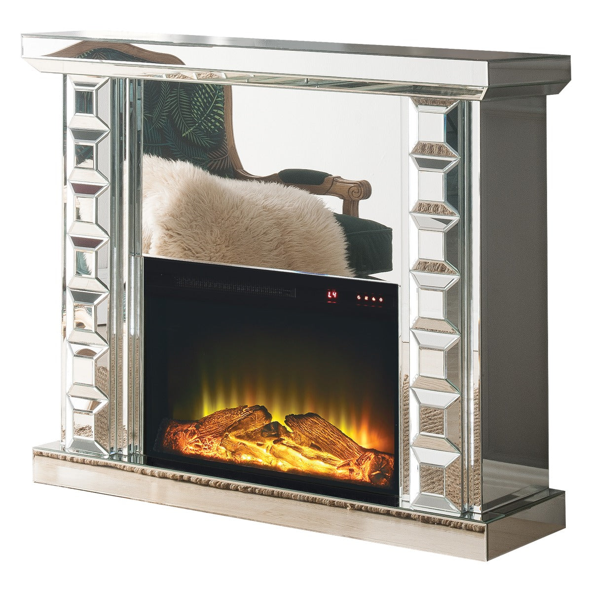 Dominic Mirrored Fireplace