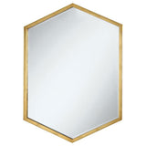 Bledel Hexagon Shaped Wall Mirror Gold