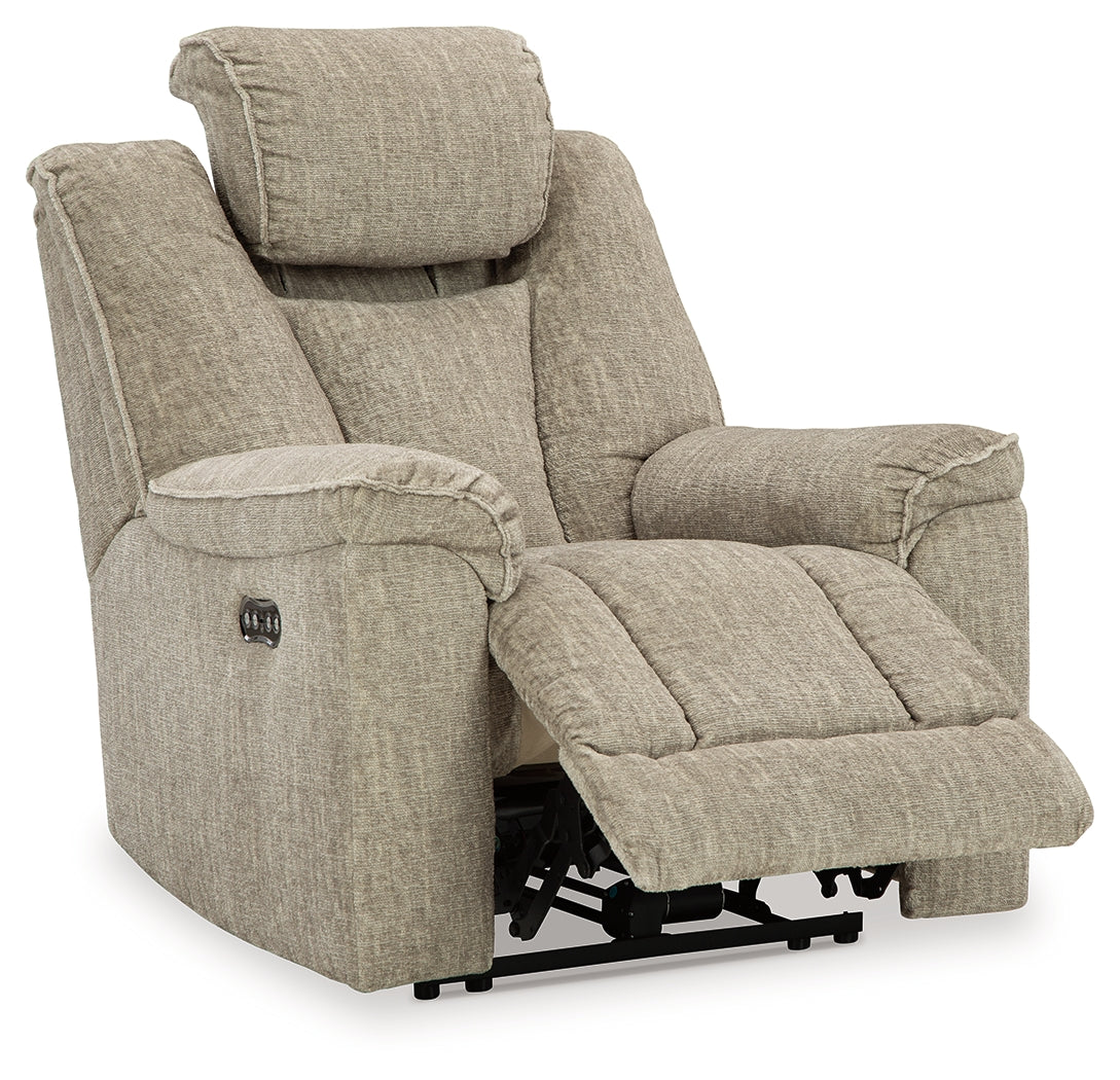 Hindmarsh Stone Power Reclining Sofa, Loveseat And Recliner