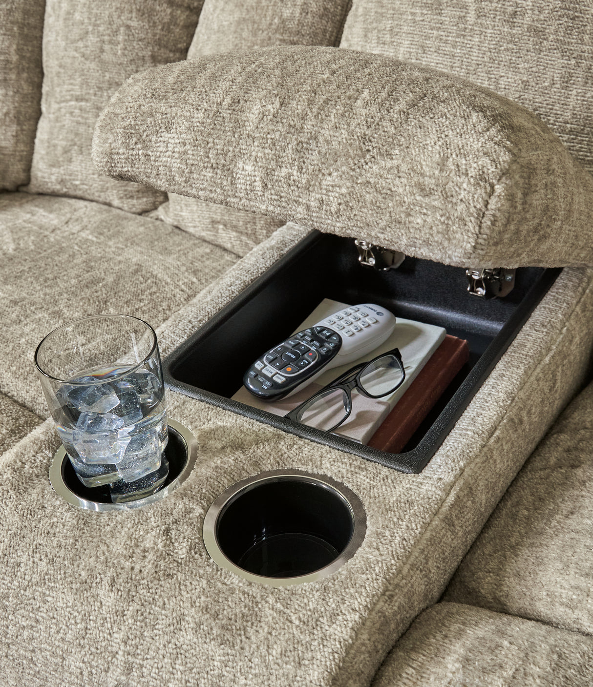 Hindmarsh Stone Power Reclining Sofa, Loveseat And Recliner