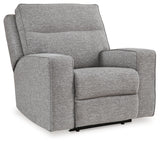 Biscoe Pewter Power Reclining Sofa, Loveseat And Recliner