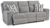 Biscoe Pewter Power Reclining Sofa