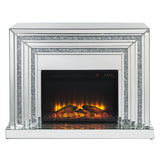 Noralie Mirrored & Faux Diamonds Fireplace