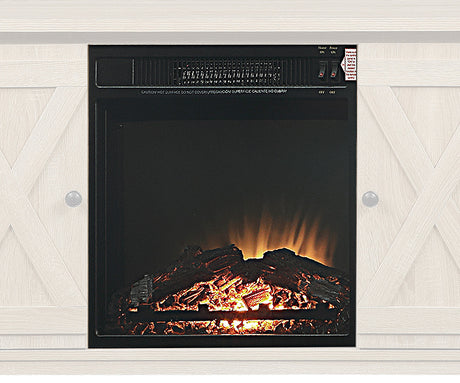 Acme Black Finish Fireplace