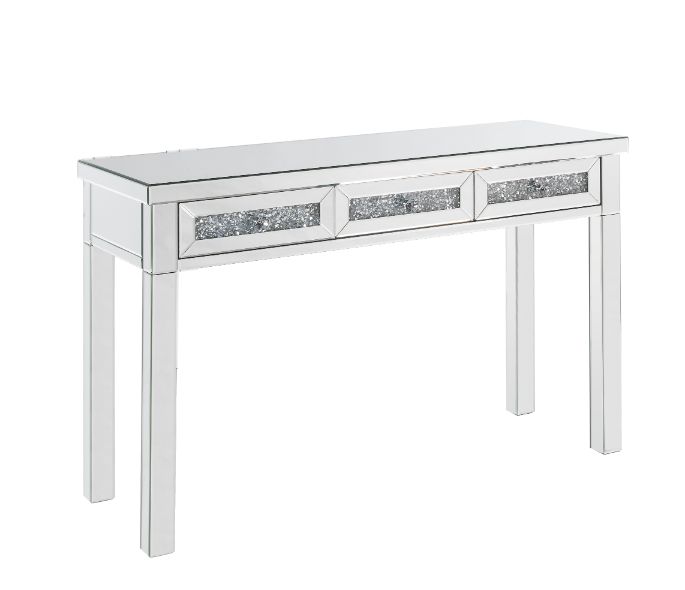 Noralie Mirrored & Faux Diamonds Writing Desk