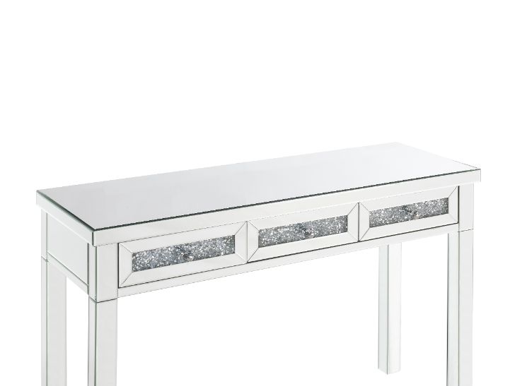 Noralie Mirrored & Faux Diamonds Writing Desk