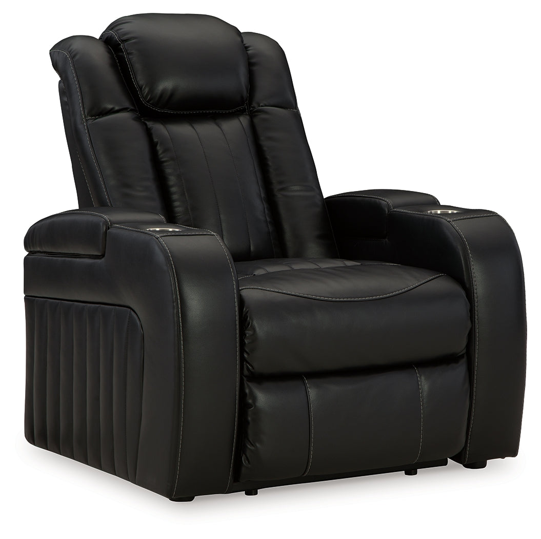 Caveman Den Midnight Power Reclining Sofa, Loveseat And Recliner