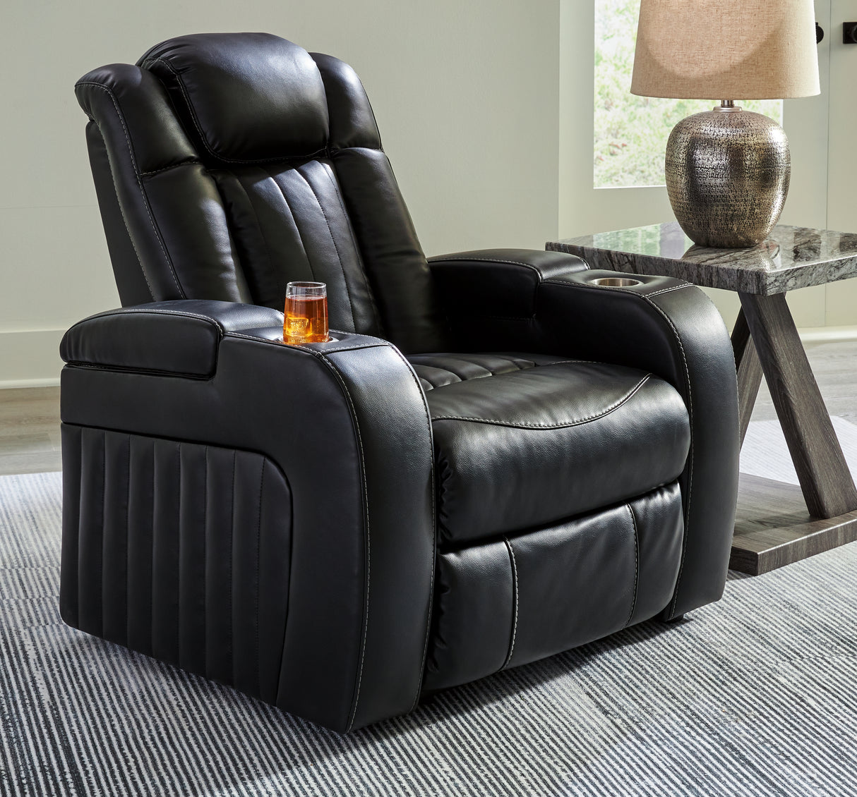 Caveman Midnight Den Power Recliner