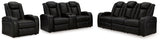 Caveman Den Midnight Power Reclining Sofa, Loveseat And Recliner